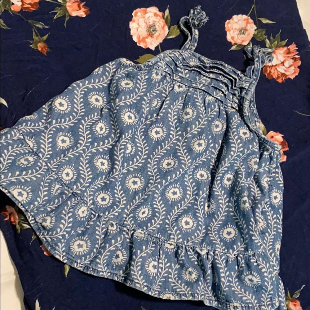 Baby girl denim tank GAP